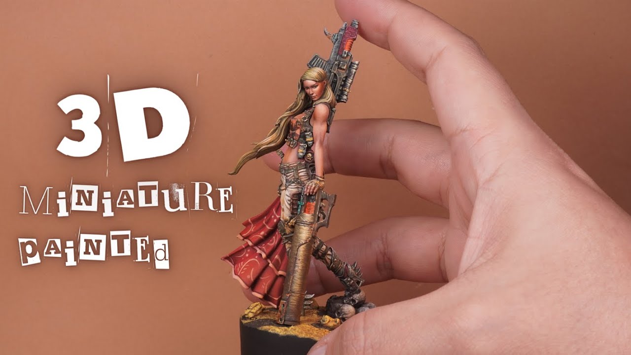 3D Miniature Painted: Valerya. TIMELAPSE