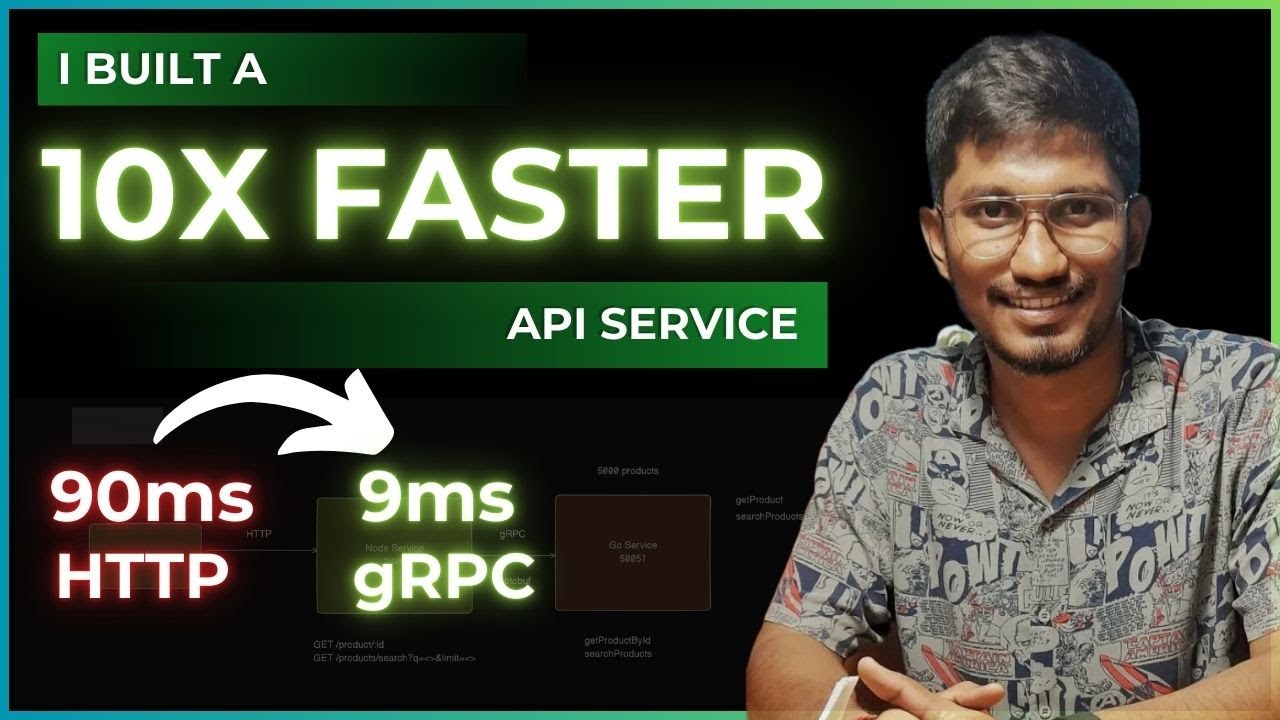 I Built a 10X FASTER API Server Using gRPC and Protobuf: Explained With Code