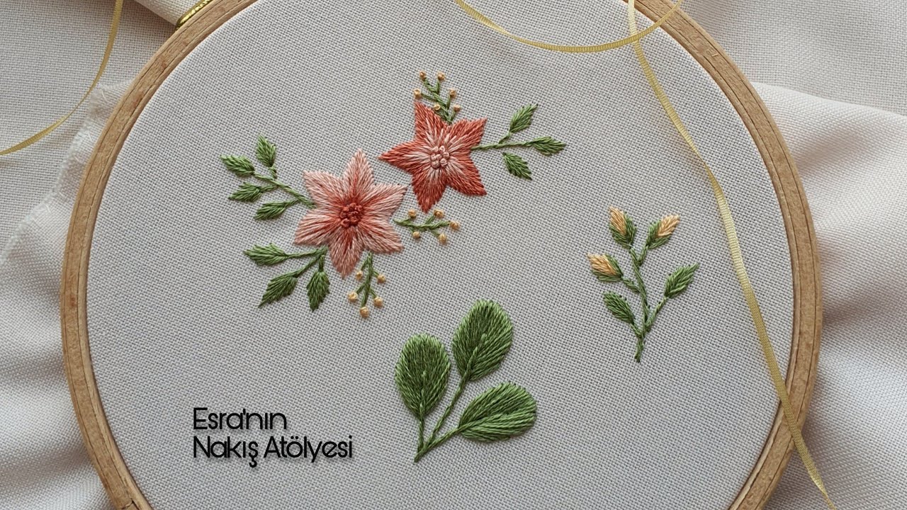 DÜZ SARMA TEKNİĞİ | YENİ BAŞLAYANLAR İÇİN TEMEL TEKNİKLER | SATIN STITCH | Embroidery for Begginers