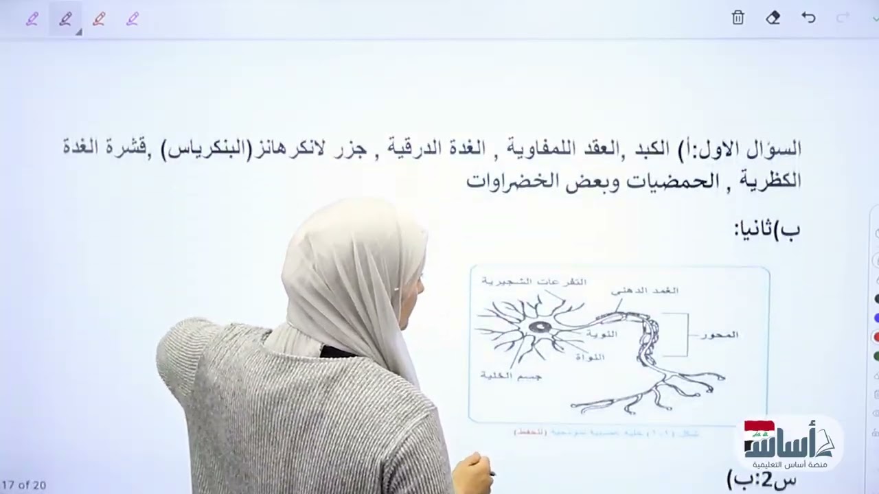 حل نموذج وزاري تمهيدي  ||أحياء🦠-الثالث المتوسط-(دفعة 2026)مع أ.هيام الراوي