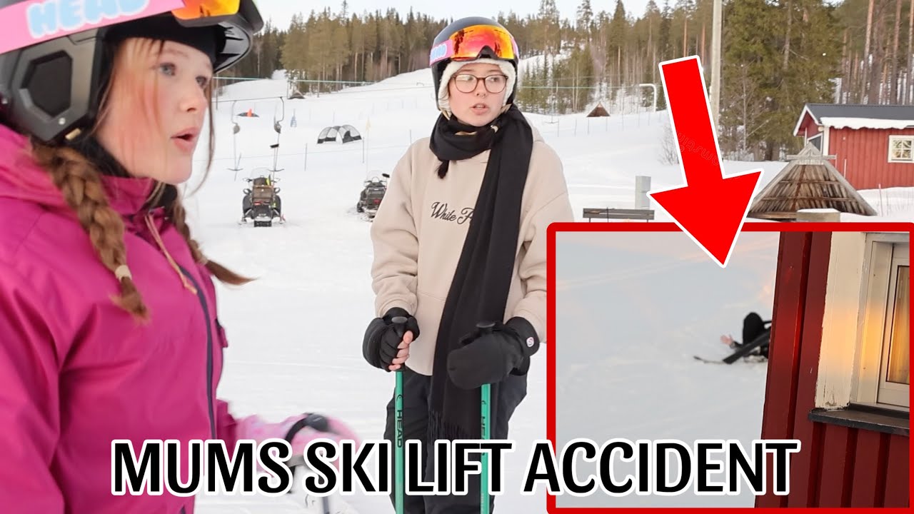 SARAH'S NASTY ACCIDENT ON A SKI LIFT!
