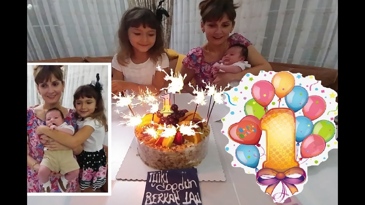BERKAYIN İLK DOĞUM GÜNÜ PARTİSİ. BERKAY BEBEK 1 AYLIK OLDU. İLK DOĞUM GÜNÜNÜ KUTLADIK