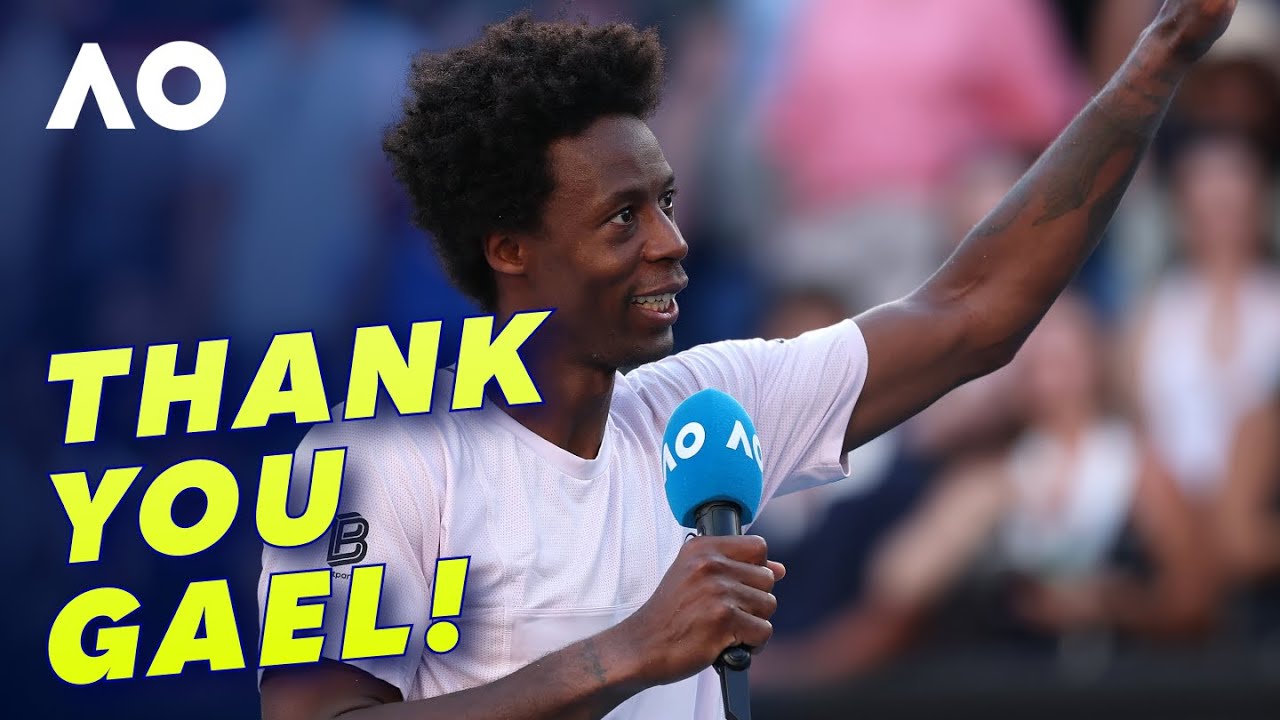 Gael Monfils thanks the aussie fans one last time | Australian Open 2026 | Wide World of Sports