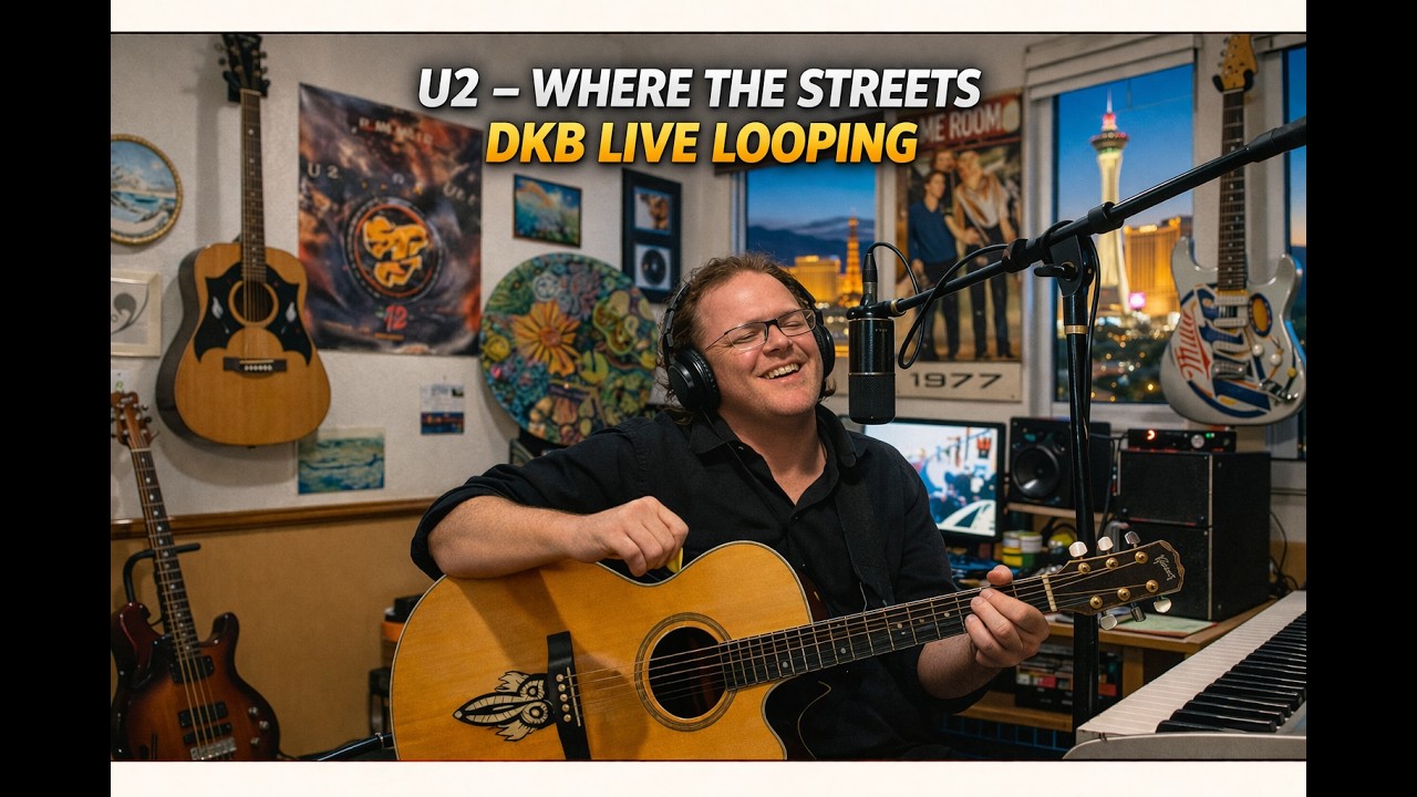 Where the streets have no name - U2 (Live Looping Guitar) | David K Butler (DKB Live)