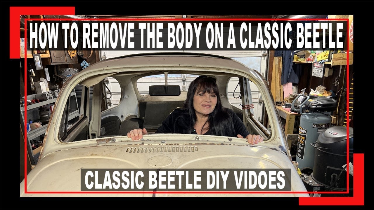 HOW TO Remove The Body on a VW Beetle - VW Baja bug - TURN ON SUBTITLE
