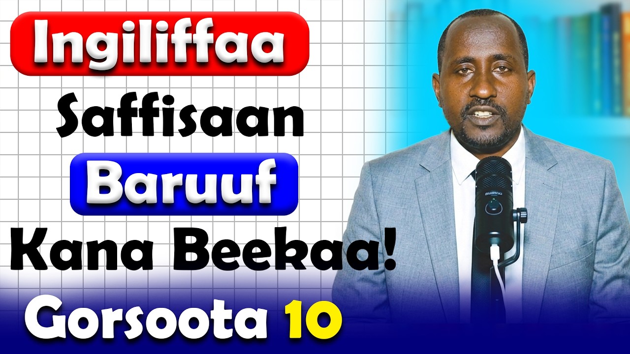 Ingiliffaa Saffisaan Baruuf Kana Beekaa! (English in Afaan Oromo) #learnenglish #hirkoo #spoken