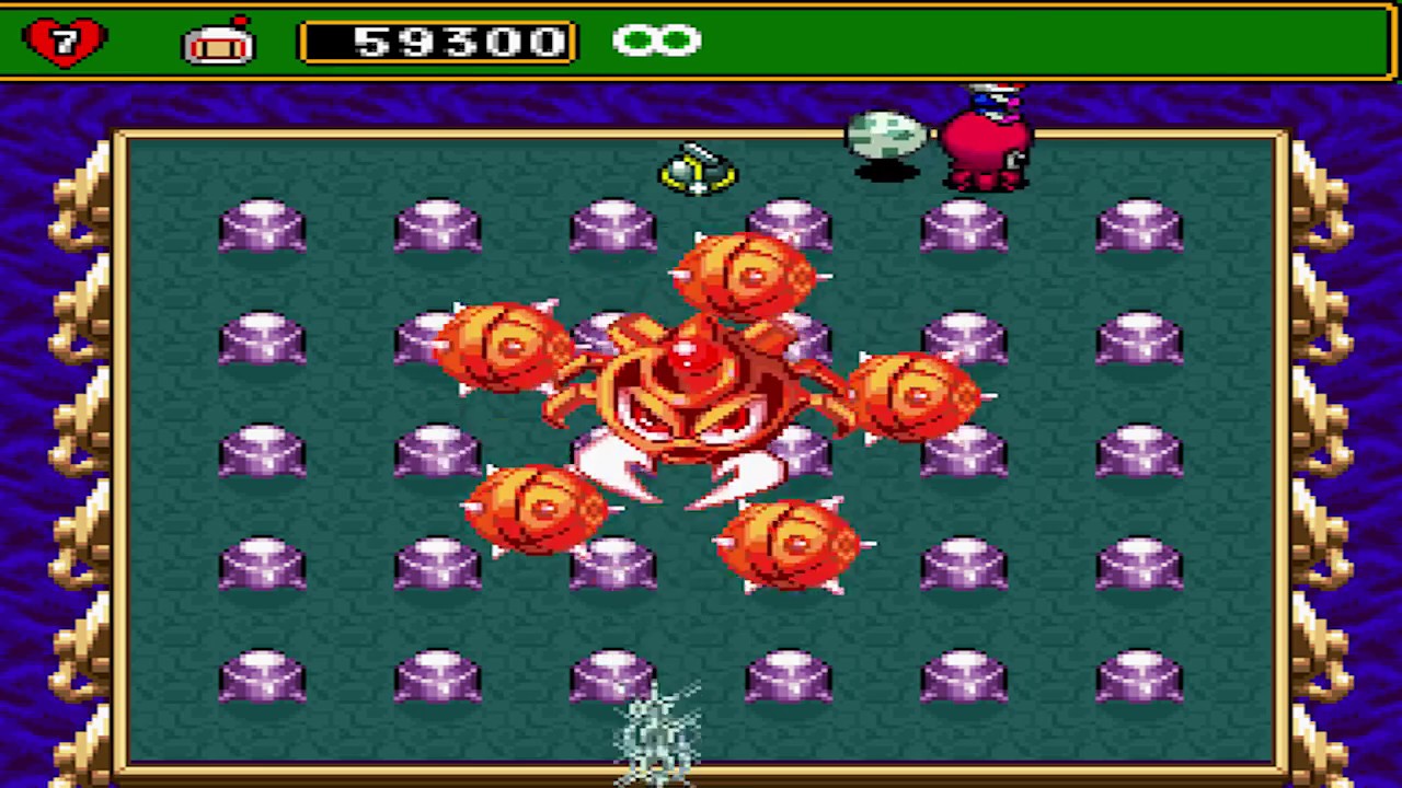 Super Bomberman 4: Normal Game: Level 4-7 to 4-8 (Bazooka Bomber & Centibeetle)