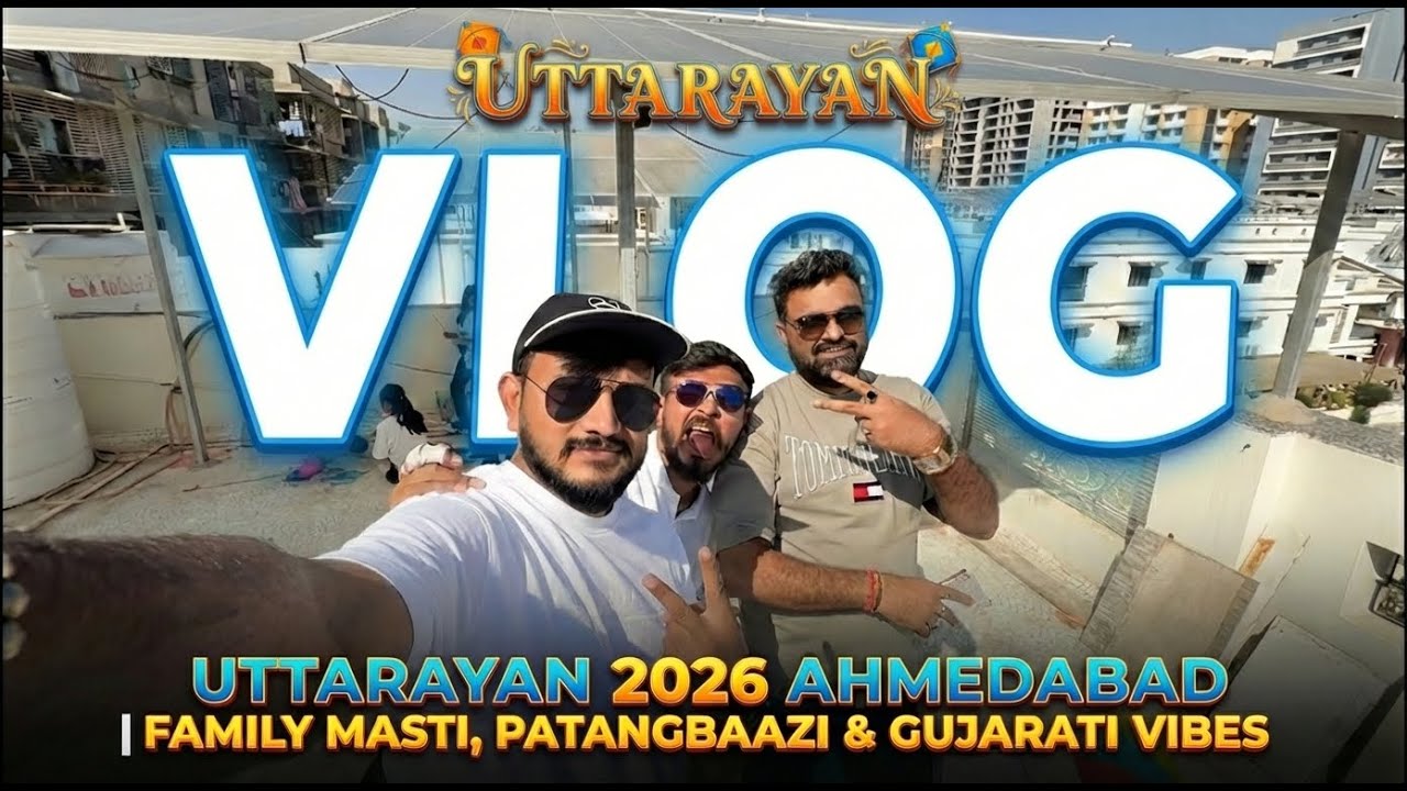 KAI PO CHE 🪁 UTTARAYAN 2026 VLOG FROM AHMEDABAD! | Family Masti & Intense Patangbaazi!#uttarayan2026