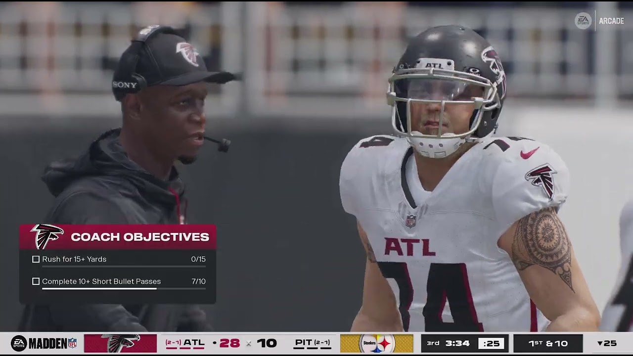 Madden NFL 26 Falcons vs Steelers (no commentary PS5)