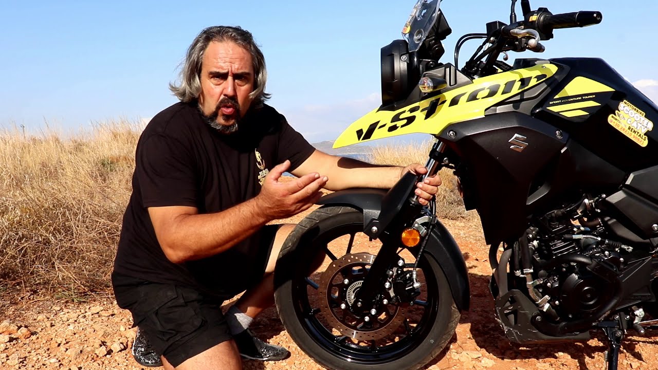 Suzuki dl 250 vstrom  . Kokkina Fegaria test