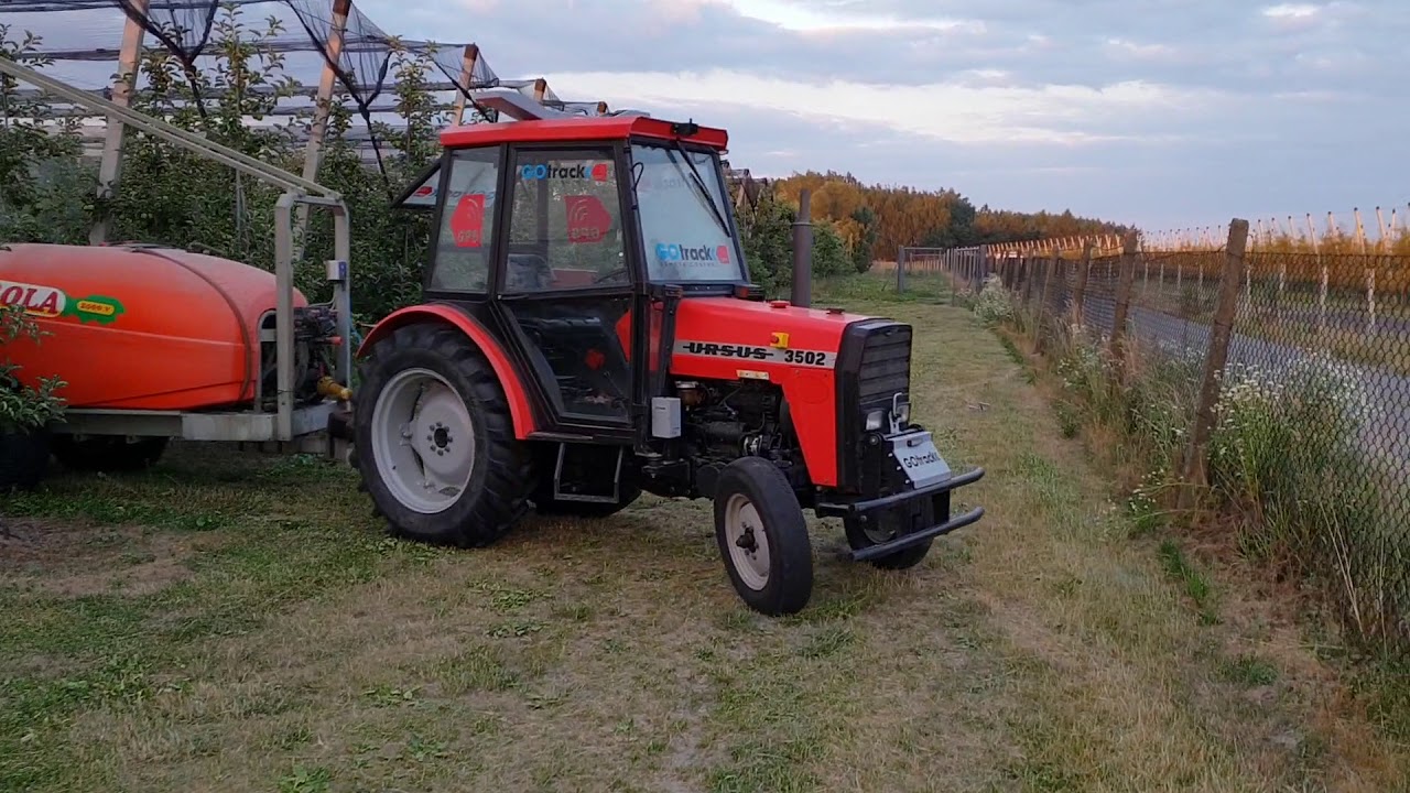 Autonomous orchard spraying with GOtrack GPS system