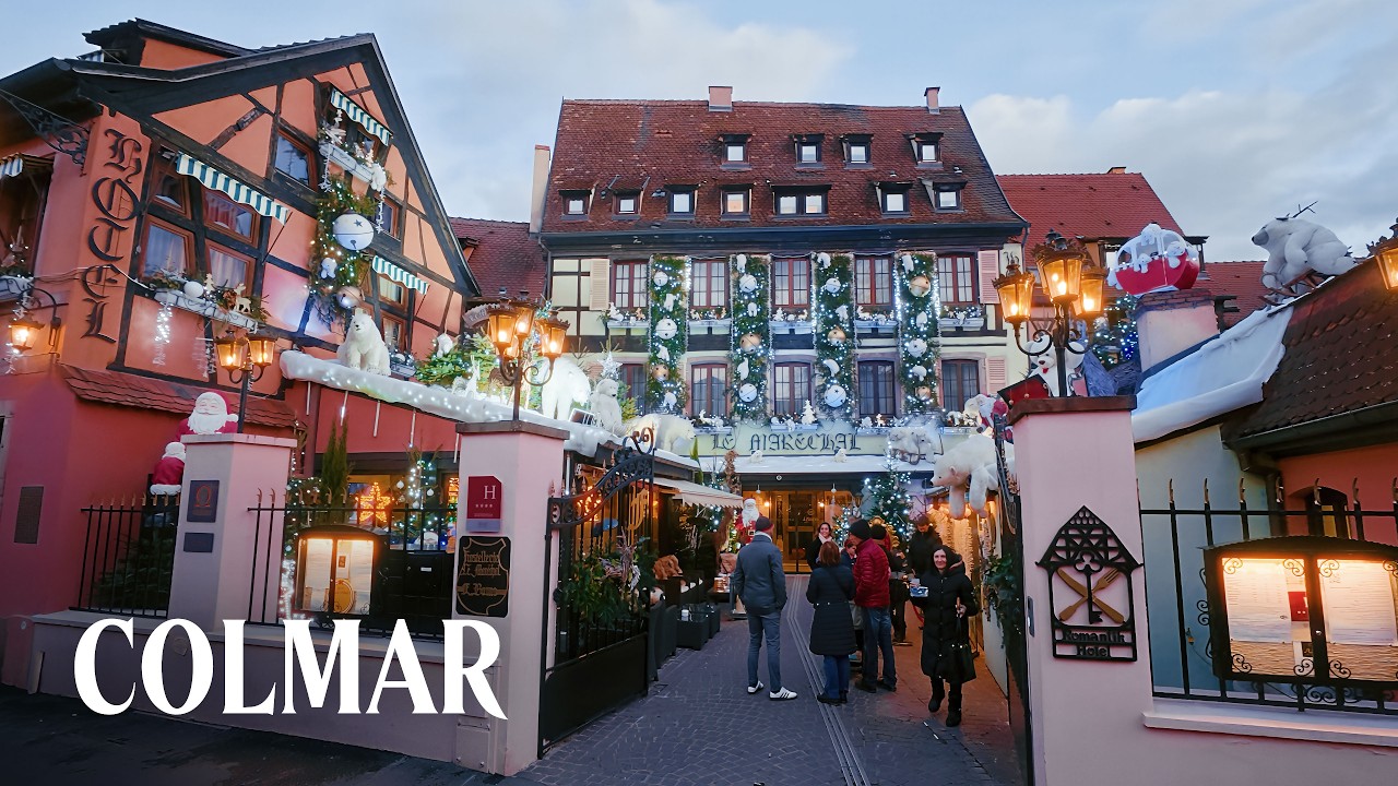 Colmar Christmas Markets · The Most Beautiful Christmas Town in Europe · 4K Walking Tour