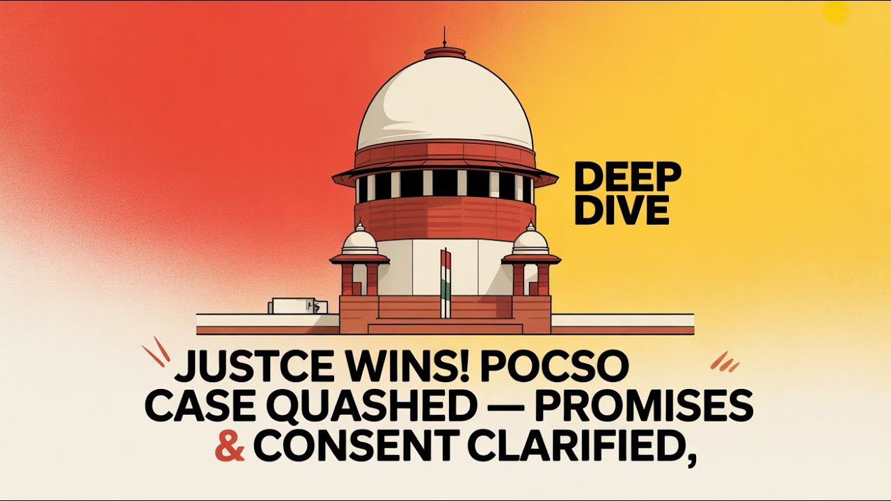Supreme Court Clears Promises & Consent in Marriage POCSO Case Overturned!