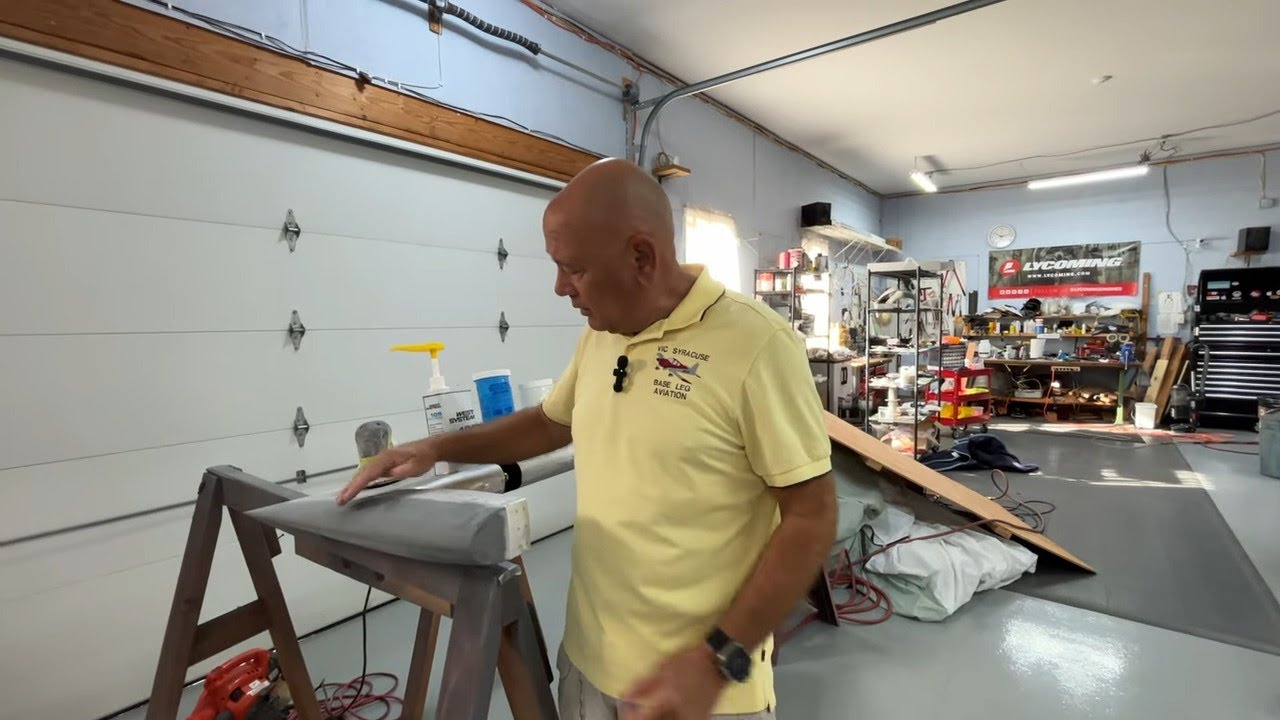 RV 10 build fuselage, control surfaces, sanding and more sanding