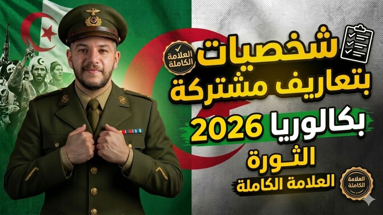 الشخصيات الجزائرية و الفرنسية بتعاريف مشتركة - شرح نار