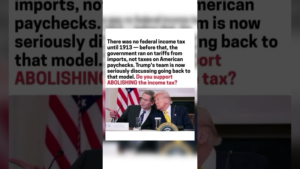 Trump&rsquo;s Plan To Completely ABOLISH Income Tax?! 🤯🇺🇸