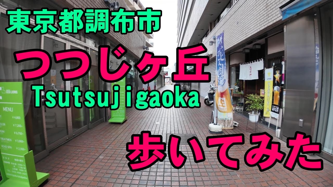 [4K]東京都調布市のつつじヶ丘を歩いてみた。