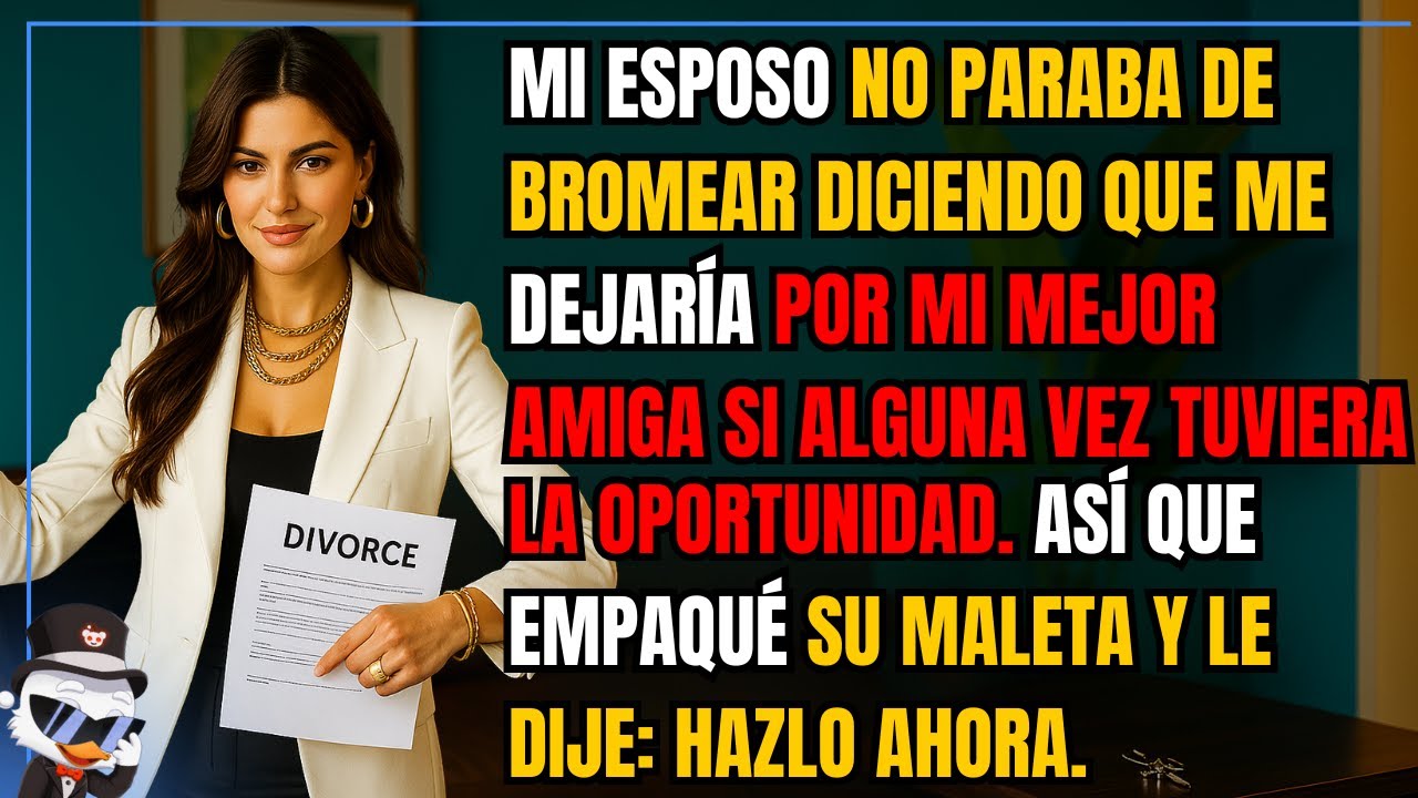 Mi esposo no paraba de bromear diciendo que me dejaría por mi mejor amiga si alguna vez tuviera...