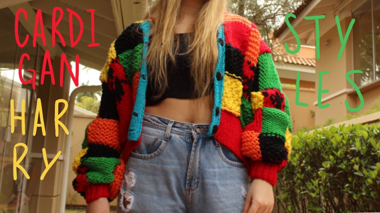 Cardigan Harry Syles em Trico • Parte I • Destro (passo a passo)