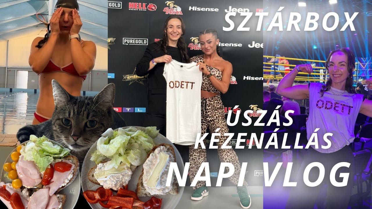 Sztárbox 🥊 kézenállás🤸 úszás🏊 - Hétvégi NAPI VLOG