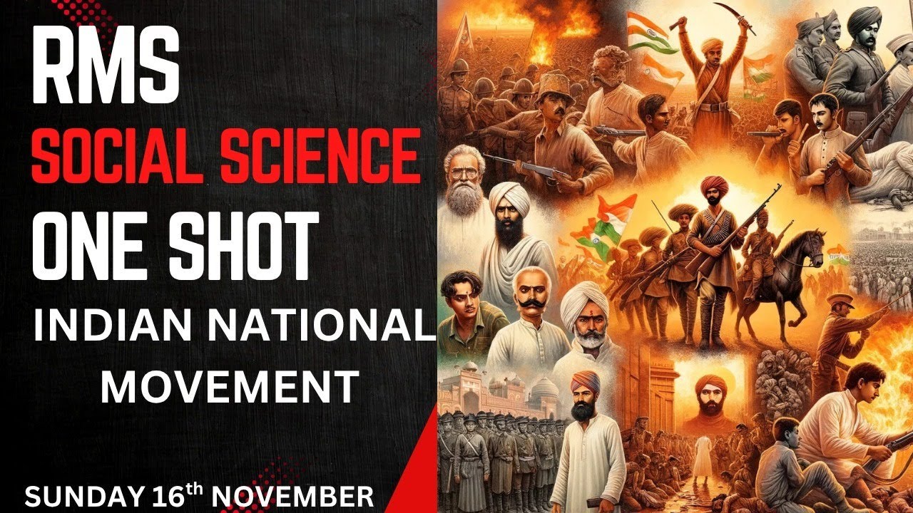 INDIAN NATIONAL MOVEMENT || RMS ||SAINIK SCHOOL||CLASS 6th&9th|GK ||TARUN SIR