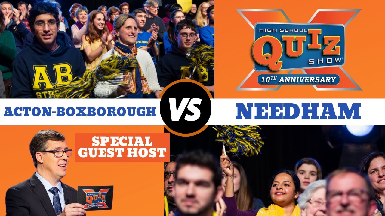 High School Quiz Show QUARTERFINAL #4 Acton-Boxborough vs. Needham (1012) with Jeff Kinney