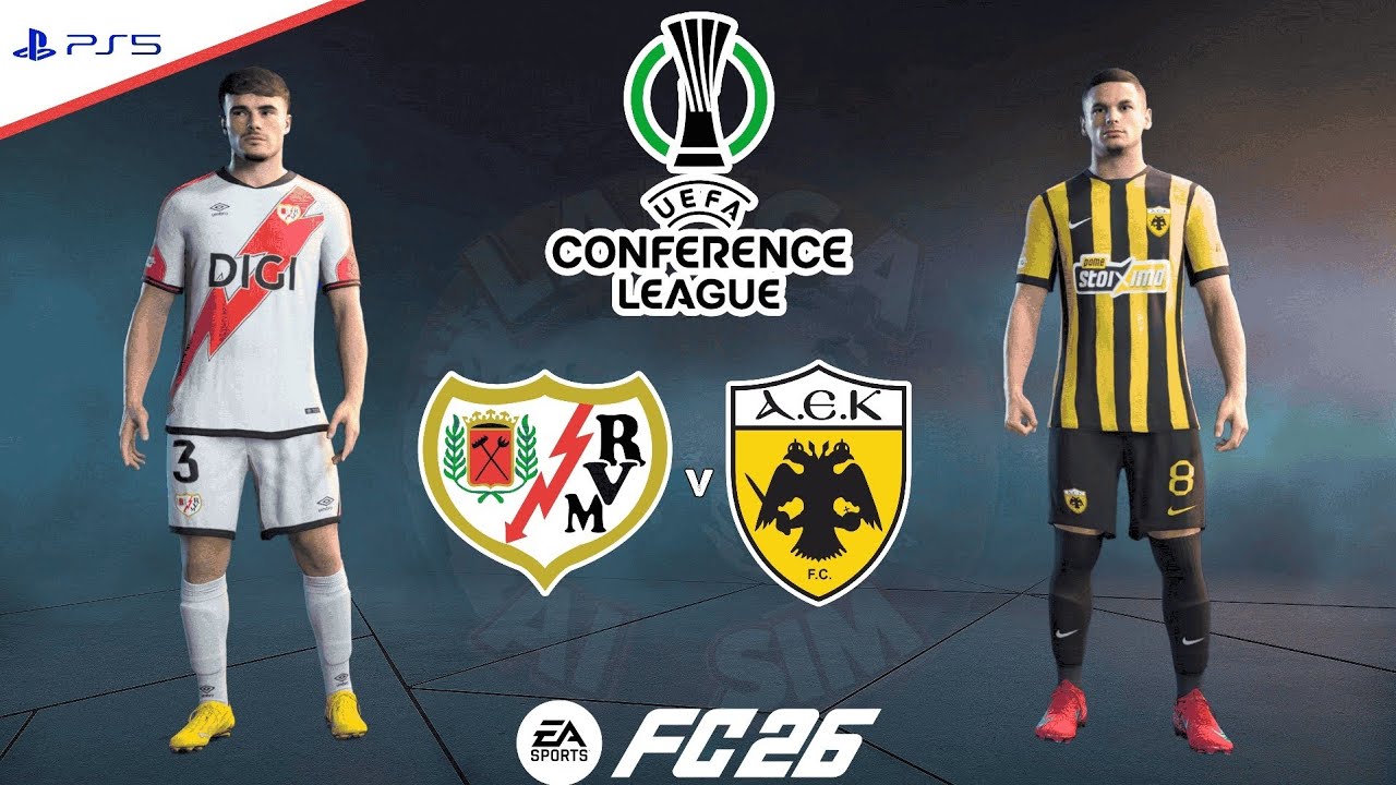 Rayo Vallecano v AEK Athens | UEFA Conference League 25/26 Quarterfinal | Simulation | FC26 PS5&trade;[4K]