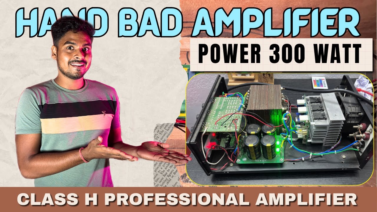 Professional Power Amplifier 300 Watt 🔥 Class H // 300 Watt Mono Amplifier @Djweb301