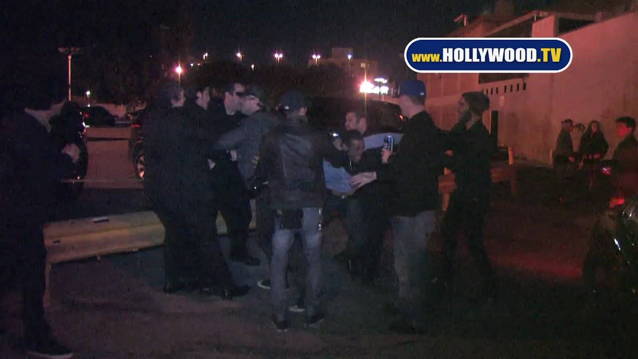Lukas Haas Mildly Amused By Street Fight Outside Las Palmas