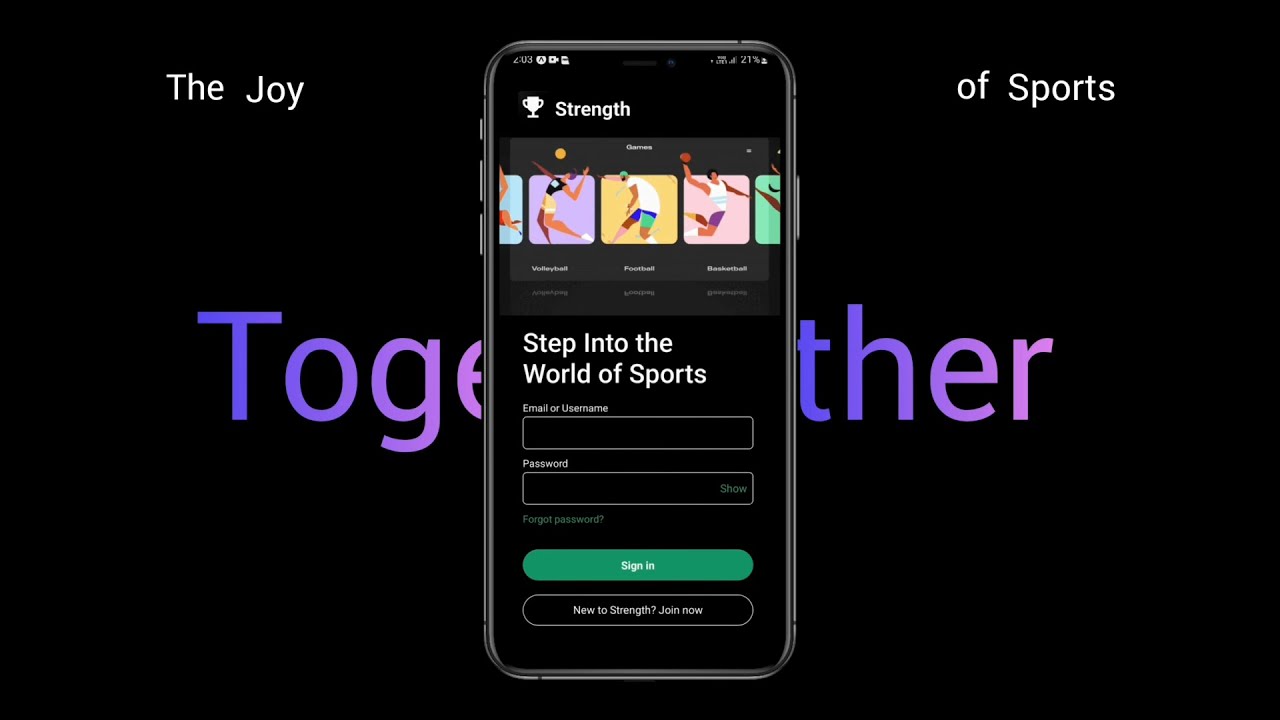 Welcome to Strength - the ultimate Sports Platform