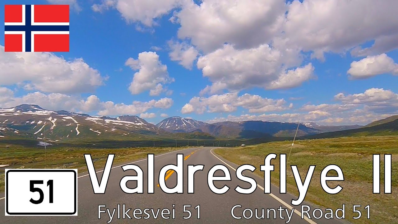 Norway: Fv. 51 across Valdresflye (part 2)