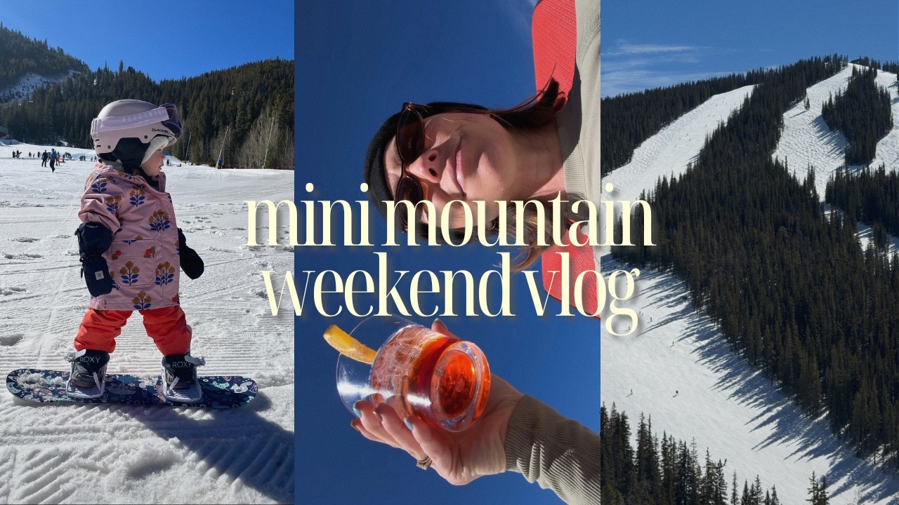 Mini Mountain Vlog in Colorado | Skiing Breckenridge & Keystone + Our 2-Year-Old’s First Snowboard