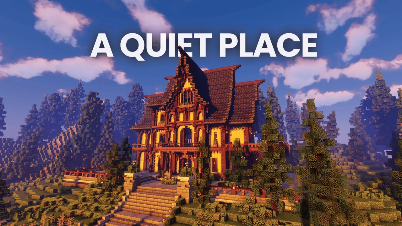 Minecraft Cozy Forest House 🌲 | 8 Hours Quiet & Peaceful Nature Ambience