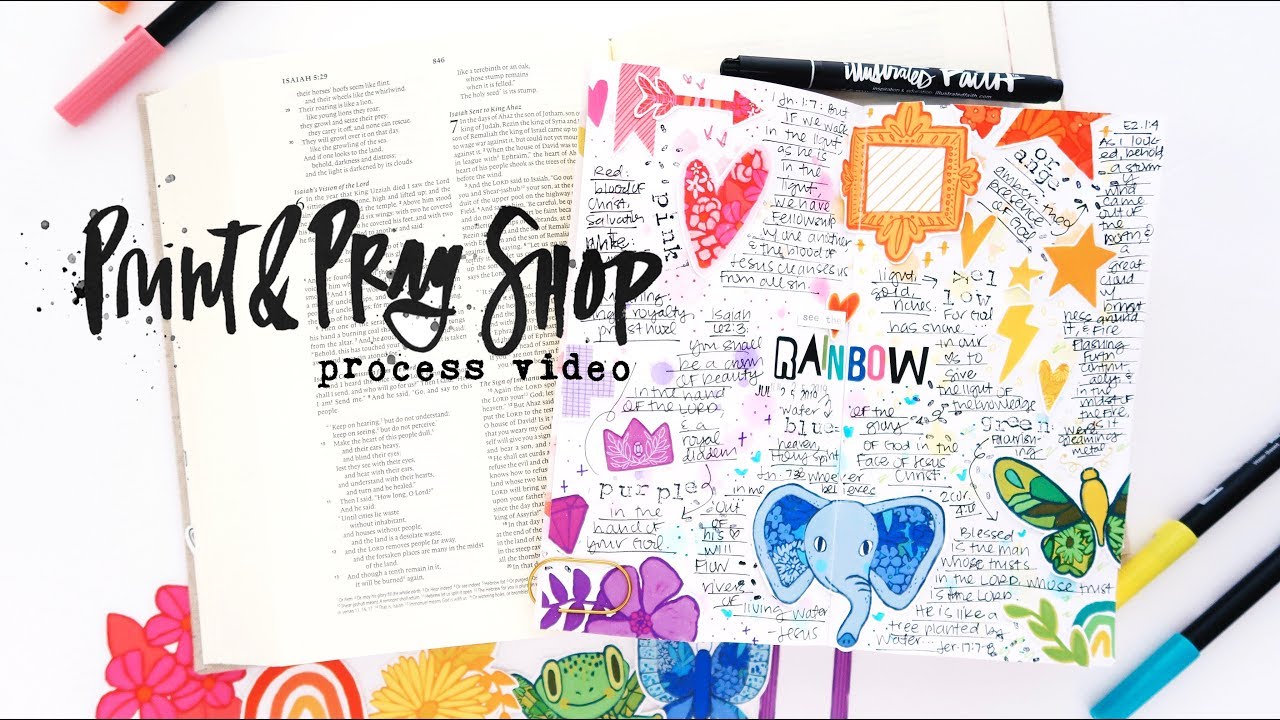 Print & Pray Shop Traveler's  Notebook *Rainbow* Faith Journaling