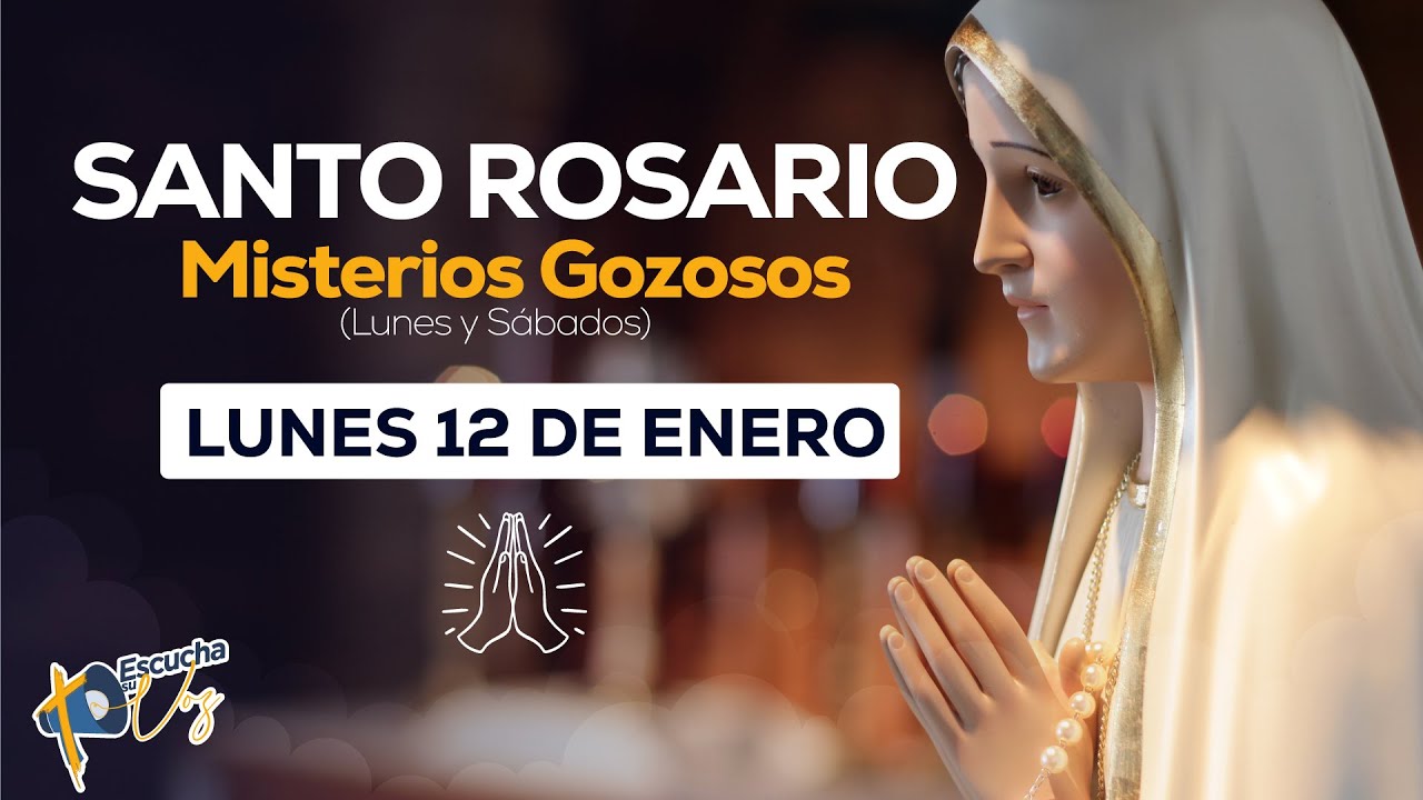 🌹Santo Rosario de hoy lunes 12 de enero de 2026 | Misterios Gozosos📿#santorosario