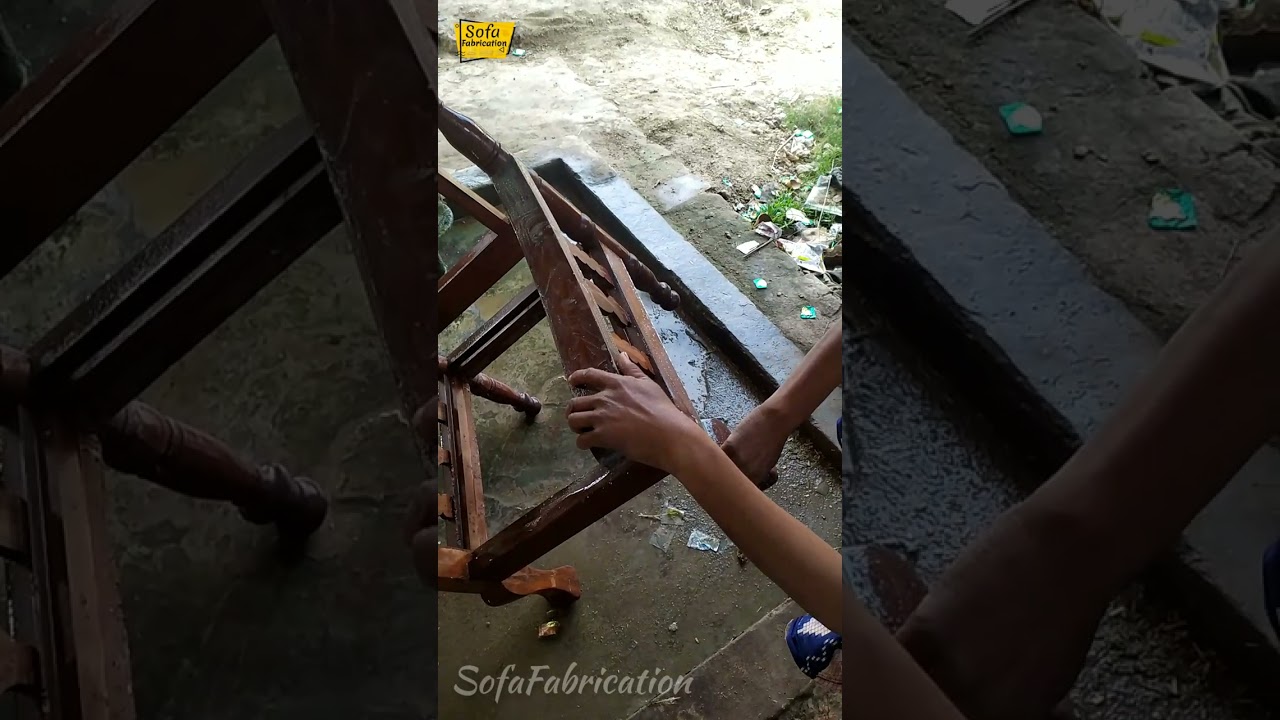 Old sofa Repairing #furniture #sofa #oldsofa #Repairing #polish
