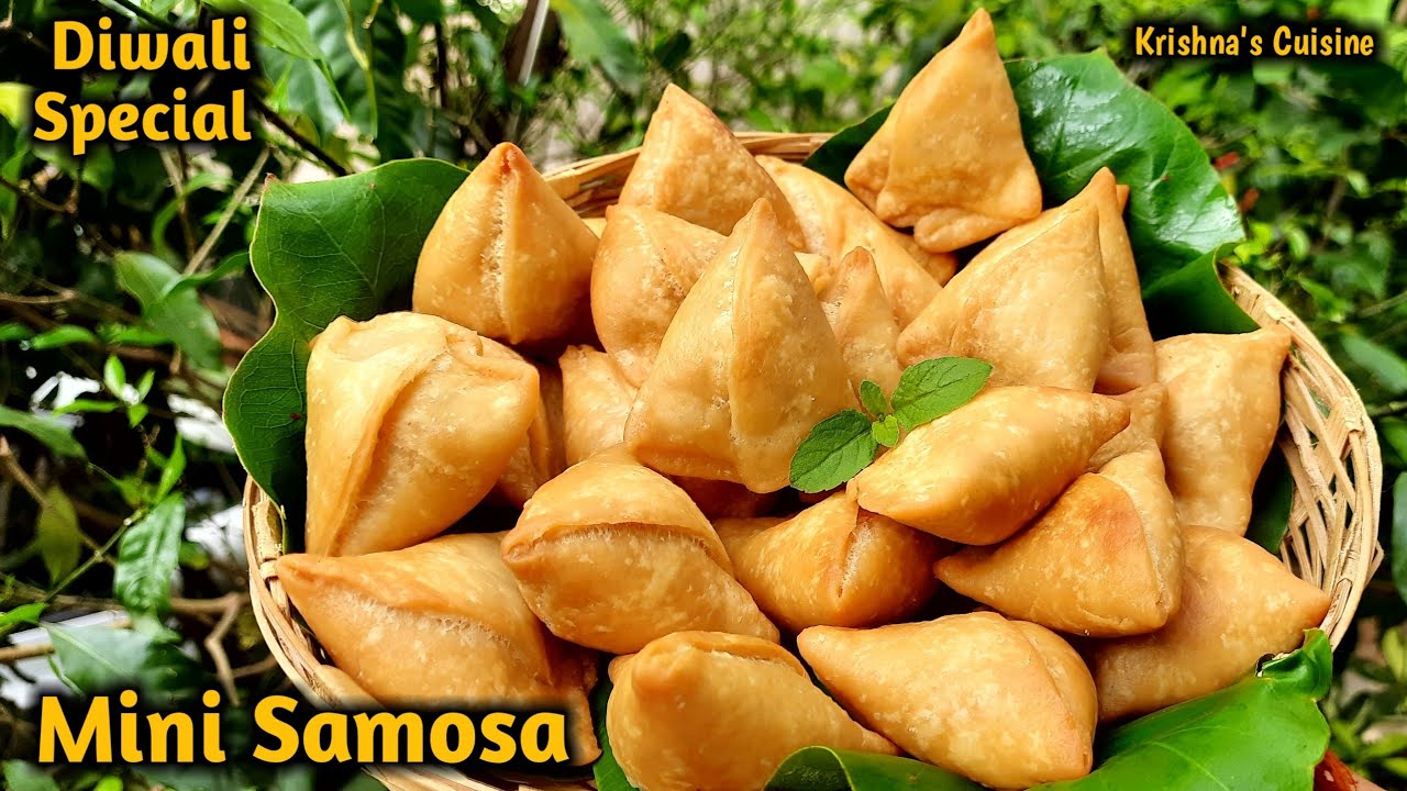 Diwali Special Mini Samosa || Dry Samosa Recipe || Iskcon Prasad || Krishna's Cuisine #diwali_recipe