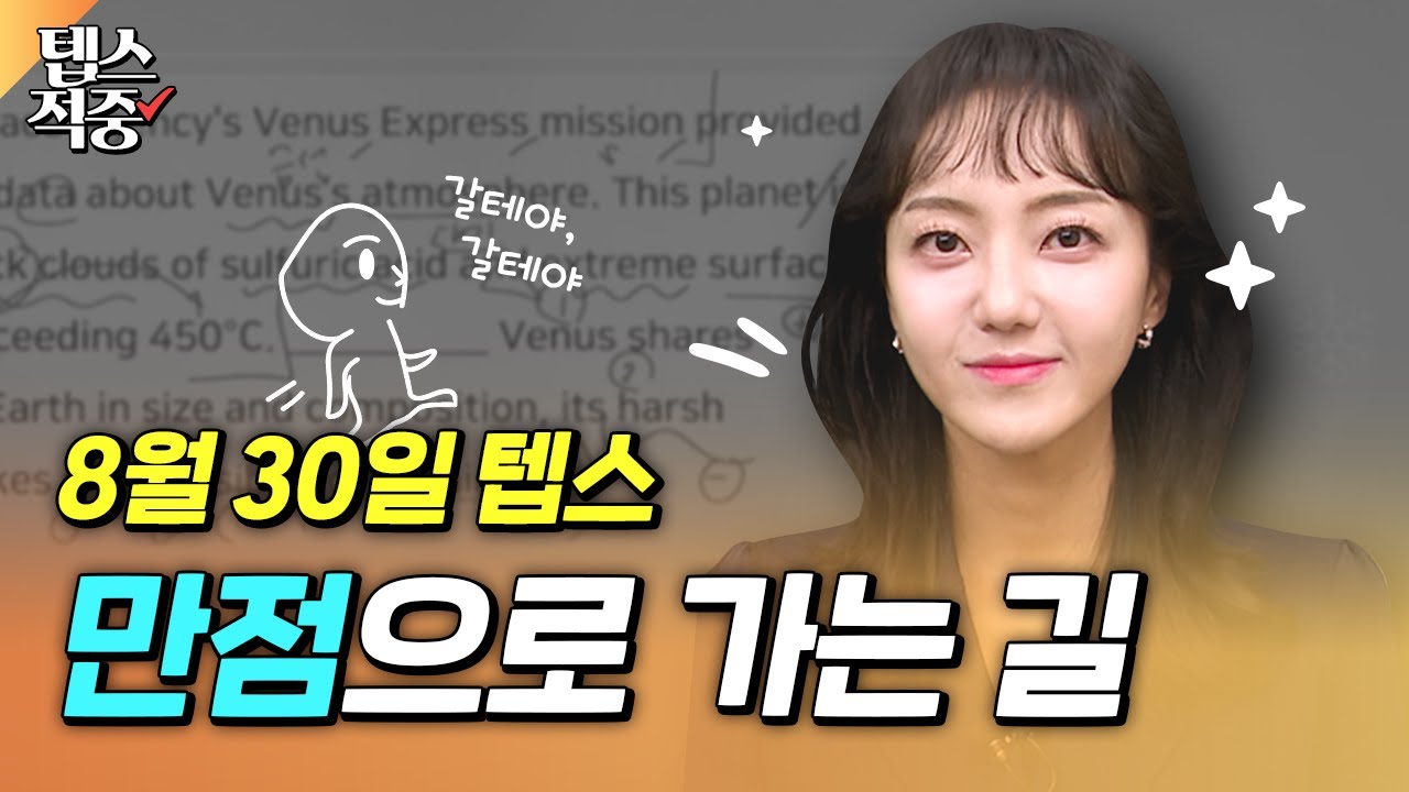 ✨️텝스 6회 만점자✨️풀이법 보고 8월 30일 시험 보러 갈테야테야🚶ㅣ시원스쿨 하승연 텝스