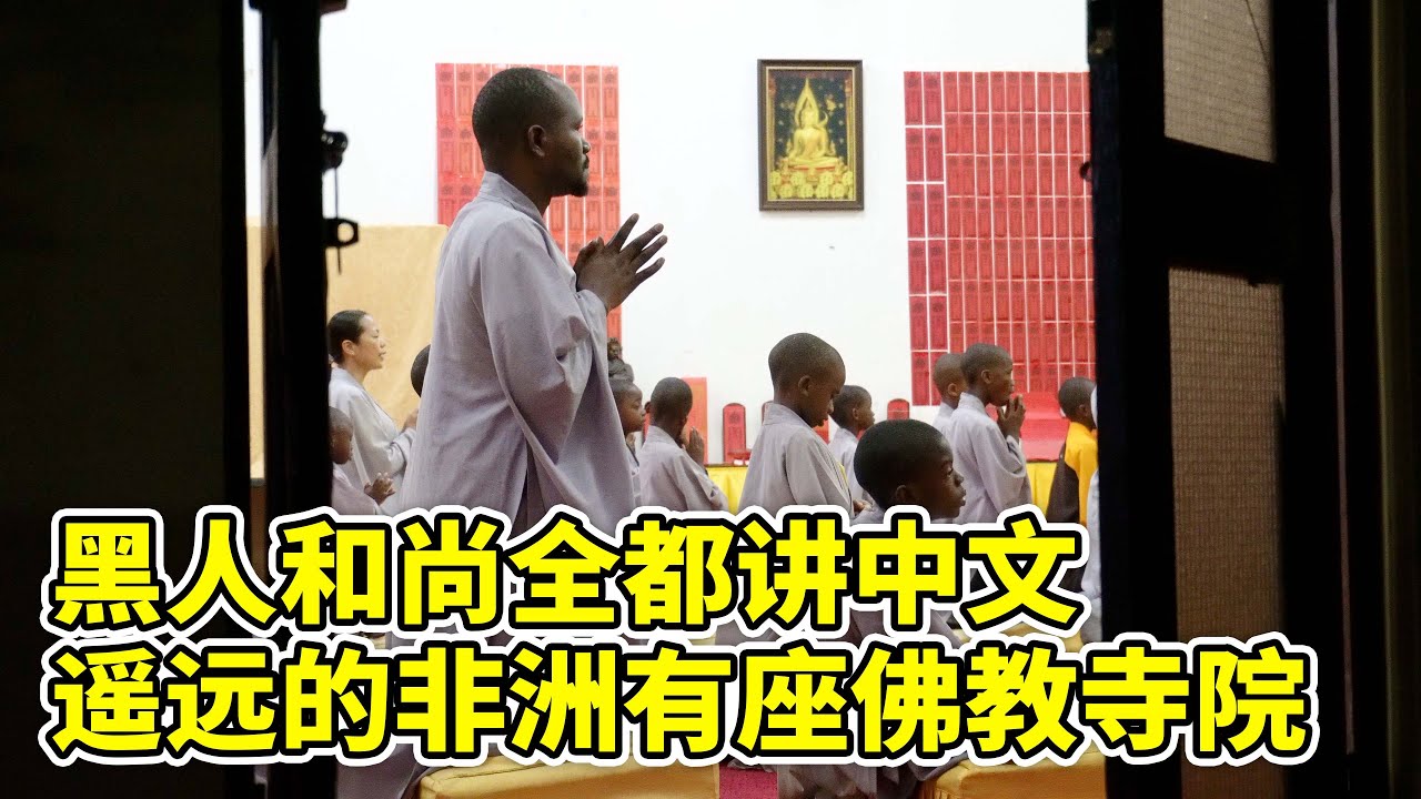 遙遠的非洲有座佛教寺院，黑人和尚全都講中文【想落天外|非洲旅行】