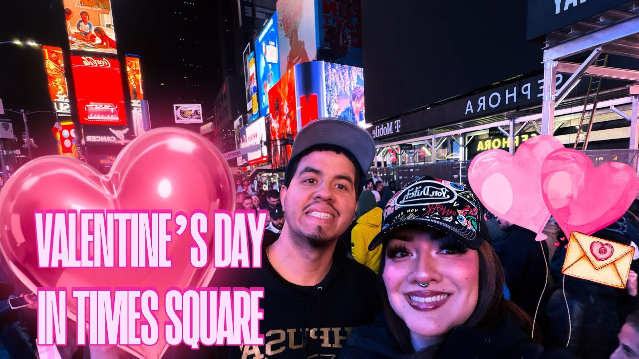 CRAZY CROWDED STREETS & SUBWAYS ON VALENTINE’S IN NYC 