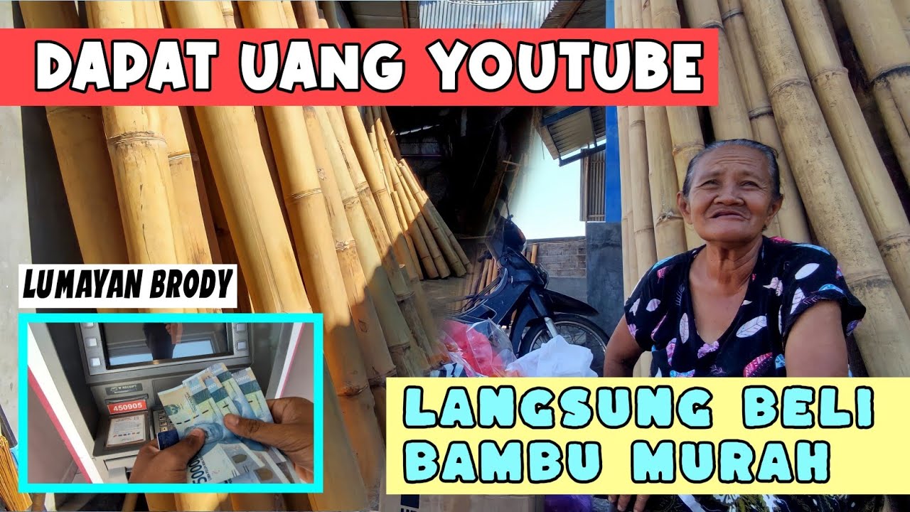 Vlog Beli Bambu Petung Layangan Super MURAH - DUIT HASIL YOUTUBE 🪁🪁
