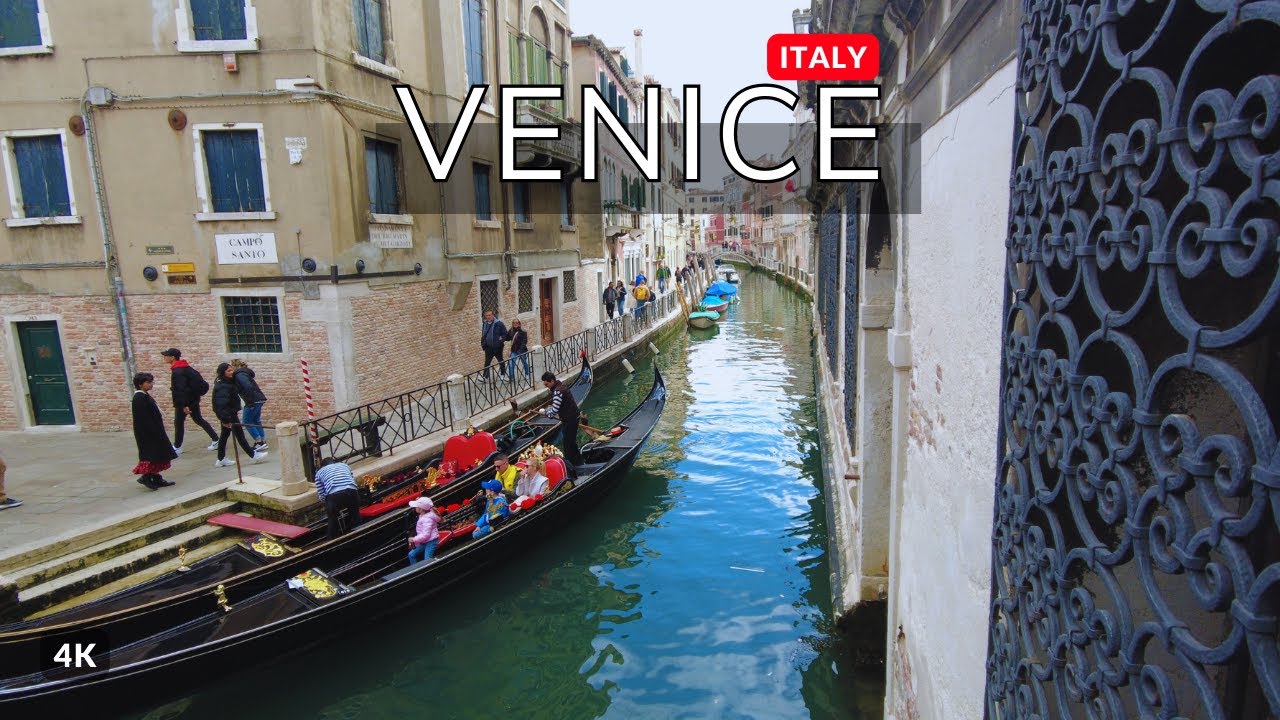 Venice, Italy 🇮🇹 Spring Walk - 4K 60fps - Walking Tour