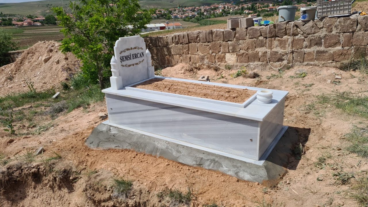 Mermer Mezar Baş Taşı Minare, Suluk Nasıl Takılır? Mezar Yapımı Bolüm #7 .Aşkın Usta 0 534 266 44 82