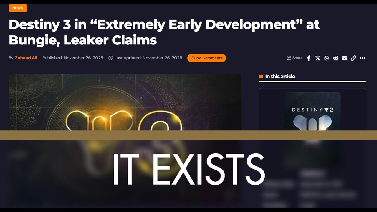 DESTINY 3 EXISTS