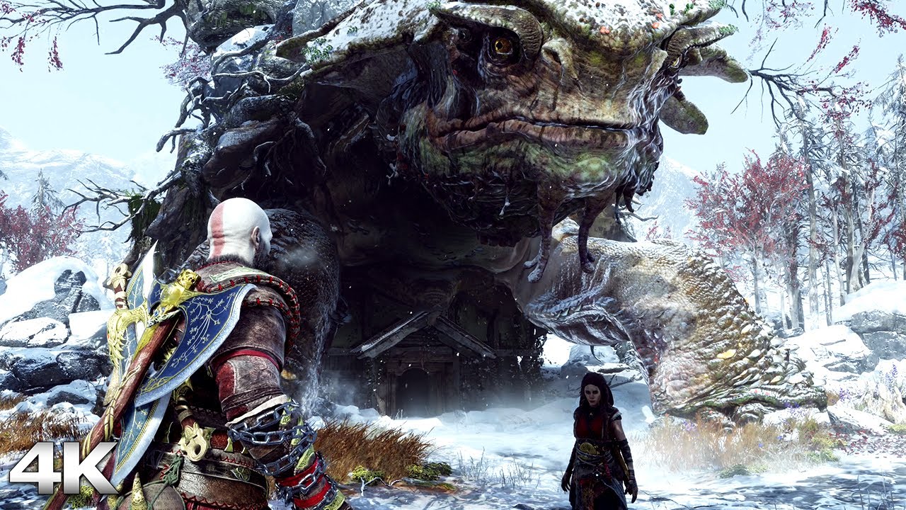 Freya Visits Her Old Home And Feels Guilty Abandoning Chaurli (God Of War Ragnarok) 4K UHD