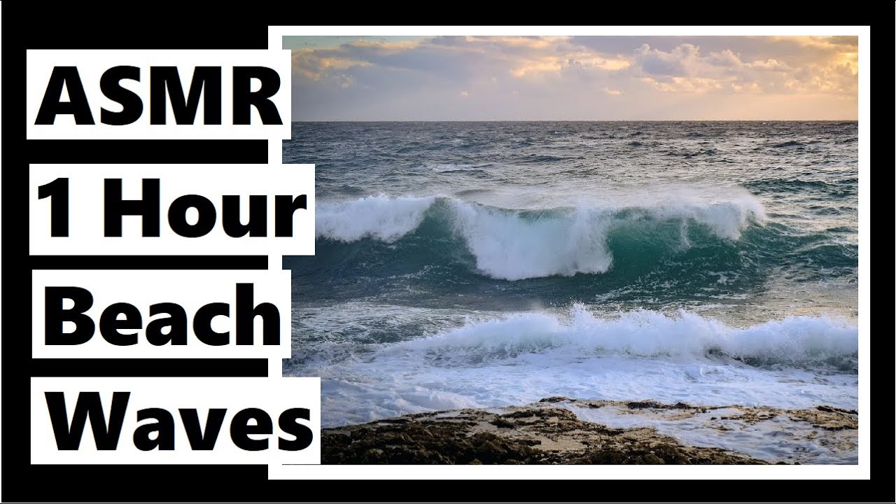 One Hour of Beach Waves - No Talking - Sounds and Whispers ASMR