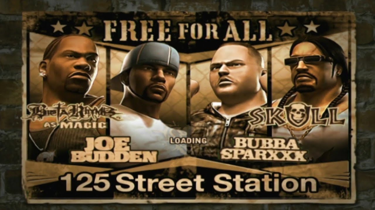 Def Jam Fight For NY | MAGIC vs JOE BUDDEN vs BUBBA SPARXXX vs SKULL | HARD! (PS3 1080p)