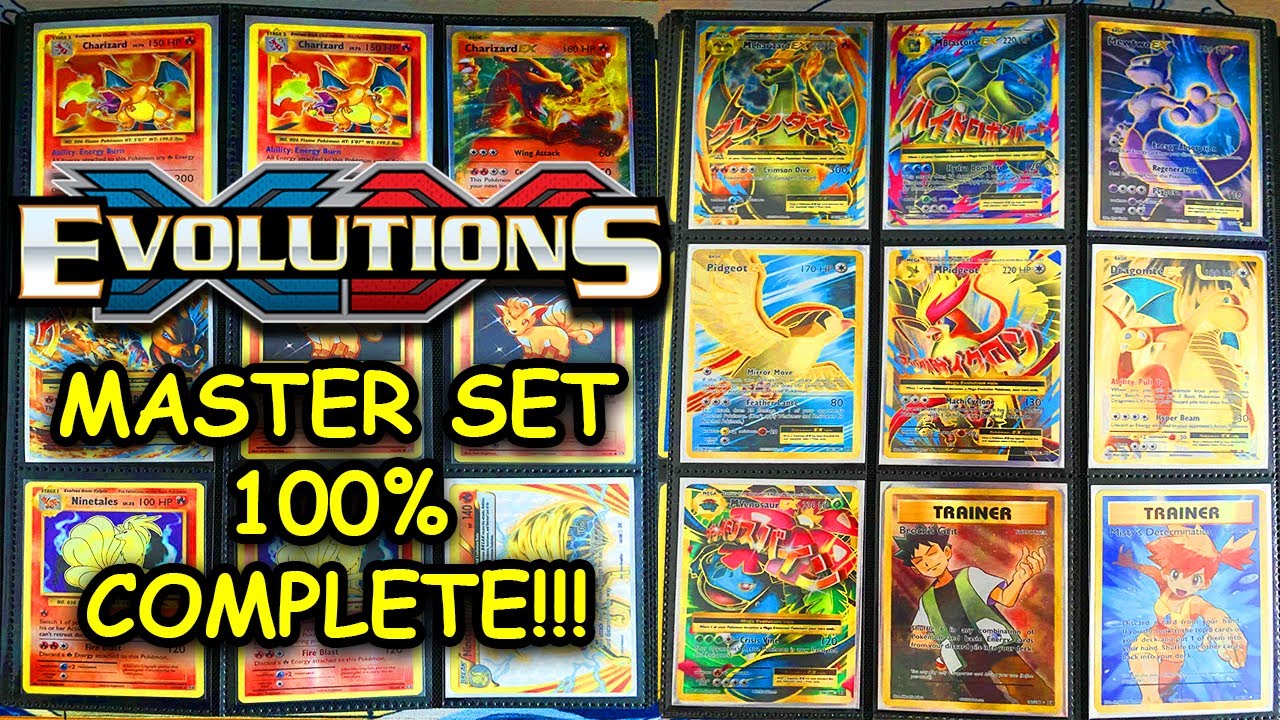 XY EVOLUTIONS MASTER SET 100% COMPLETE!!!