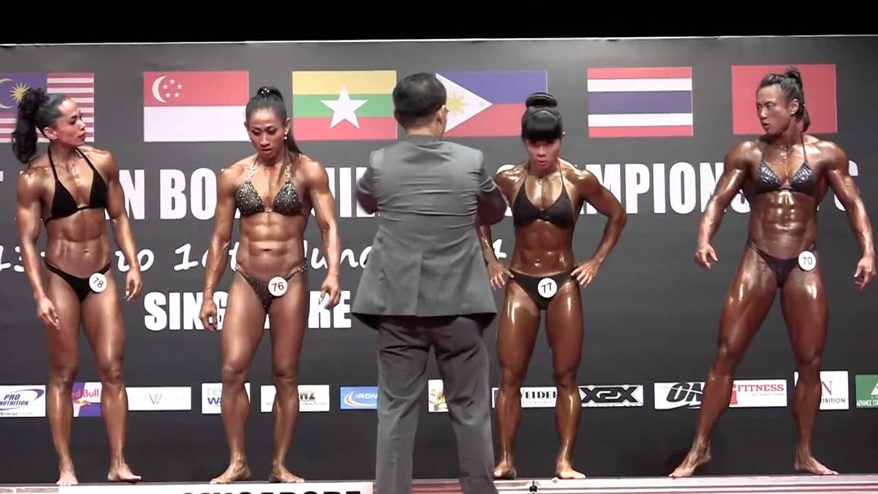 WBPF SEA 2014 Women's Bodybuilding Compulsory Poses