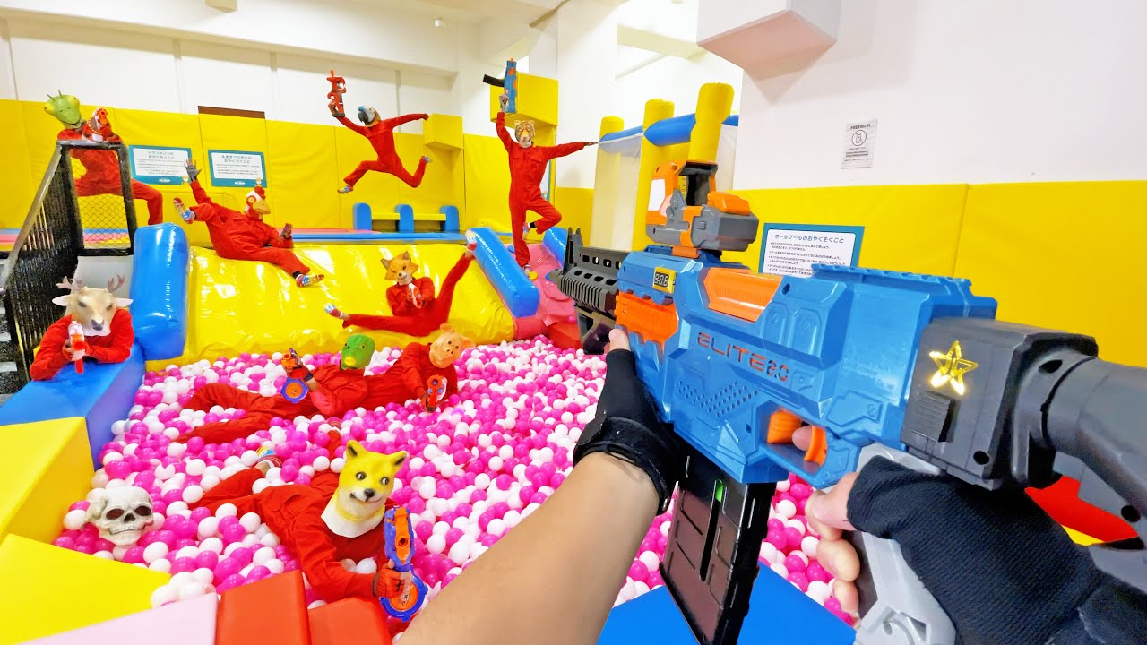 Nerf War | Amusement Park Battle 18 (Nerf First Person Shooter)